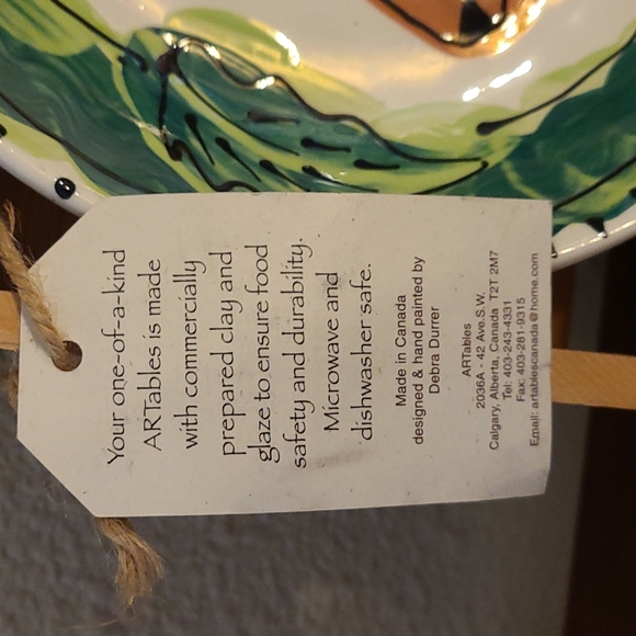 Hand Painted Ceramic Dish by Debra Durrer - Picture 3 of 5